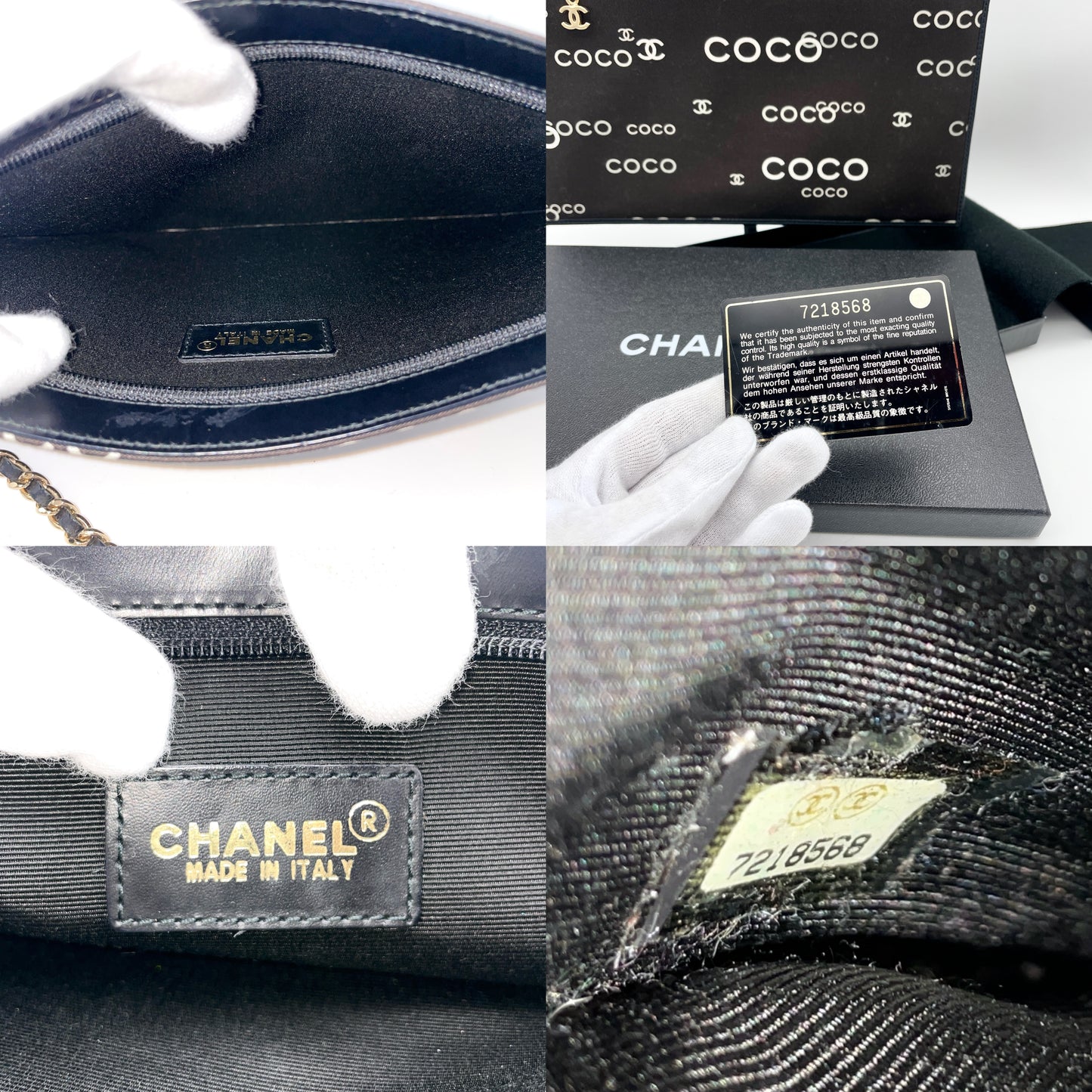 RARE☆☆☆☆CHANEL COCOｱｲｺﾝ ﾐﾆﾁｪｰﾝﾊﾝﾄﾞﾊﾞｯｸﾞ ﾌﾞﾗｯｸ ﾎﾜｲﾄ GHW