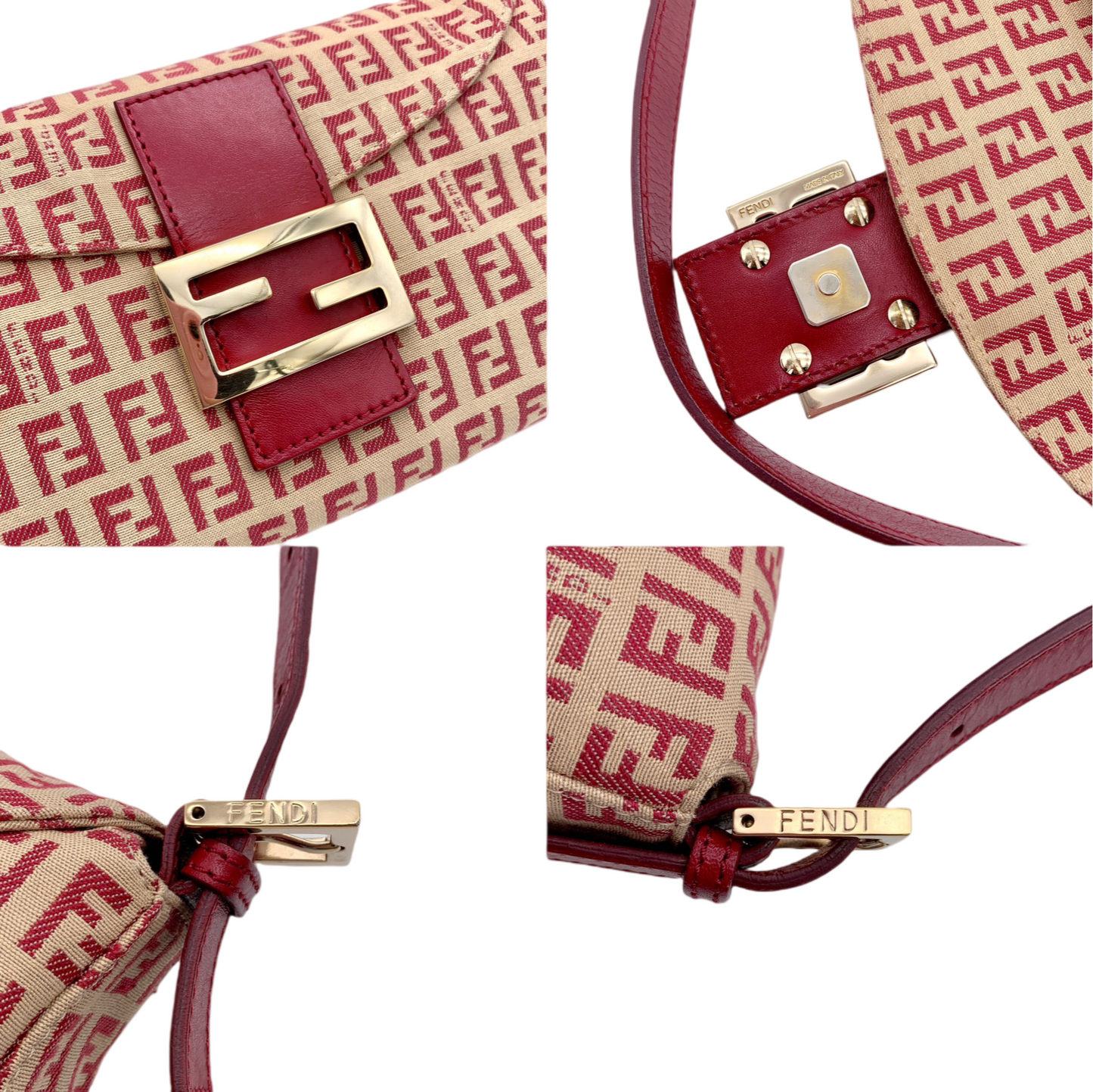 AUTH 二手 FENDI Sukka 圆口 momma baget GM