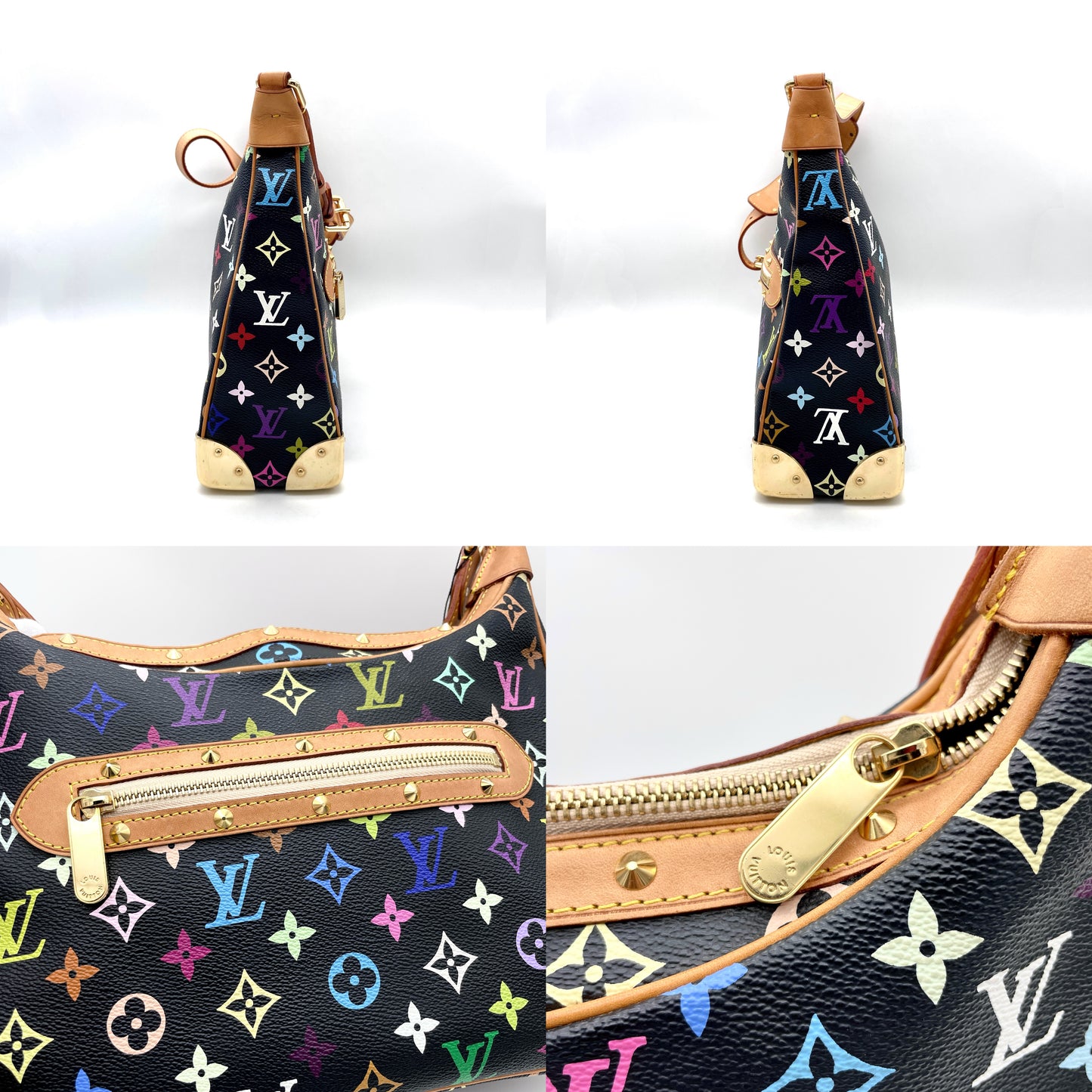 稀有☆☆☆☆LOUIS VUITTON Monogram 多色黑色 Brownie Noir M92638