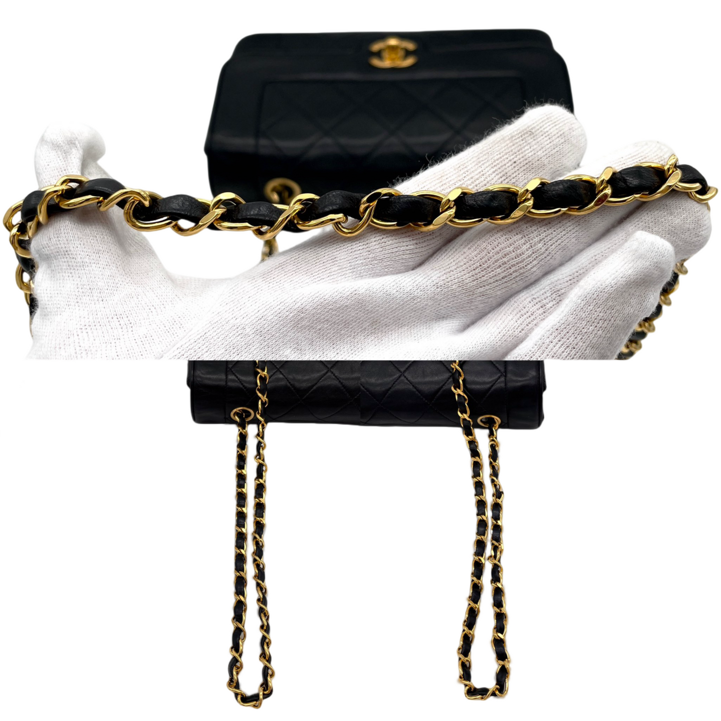 CHANEL Matelasse Diana Ramskin Chain Shoulder Single Flap Bag