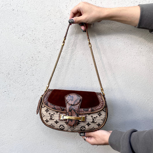 RARE☆☆☆☆☆☆ LOUIS VUITTON Monogram Empire Levan Marron N91108 Chain Shoulder Bag / 2011 SS