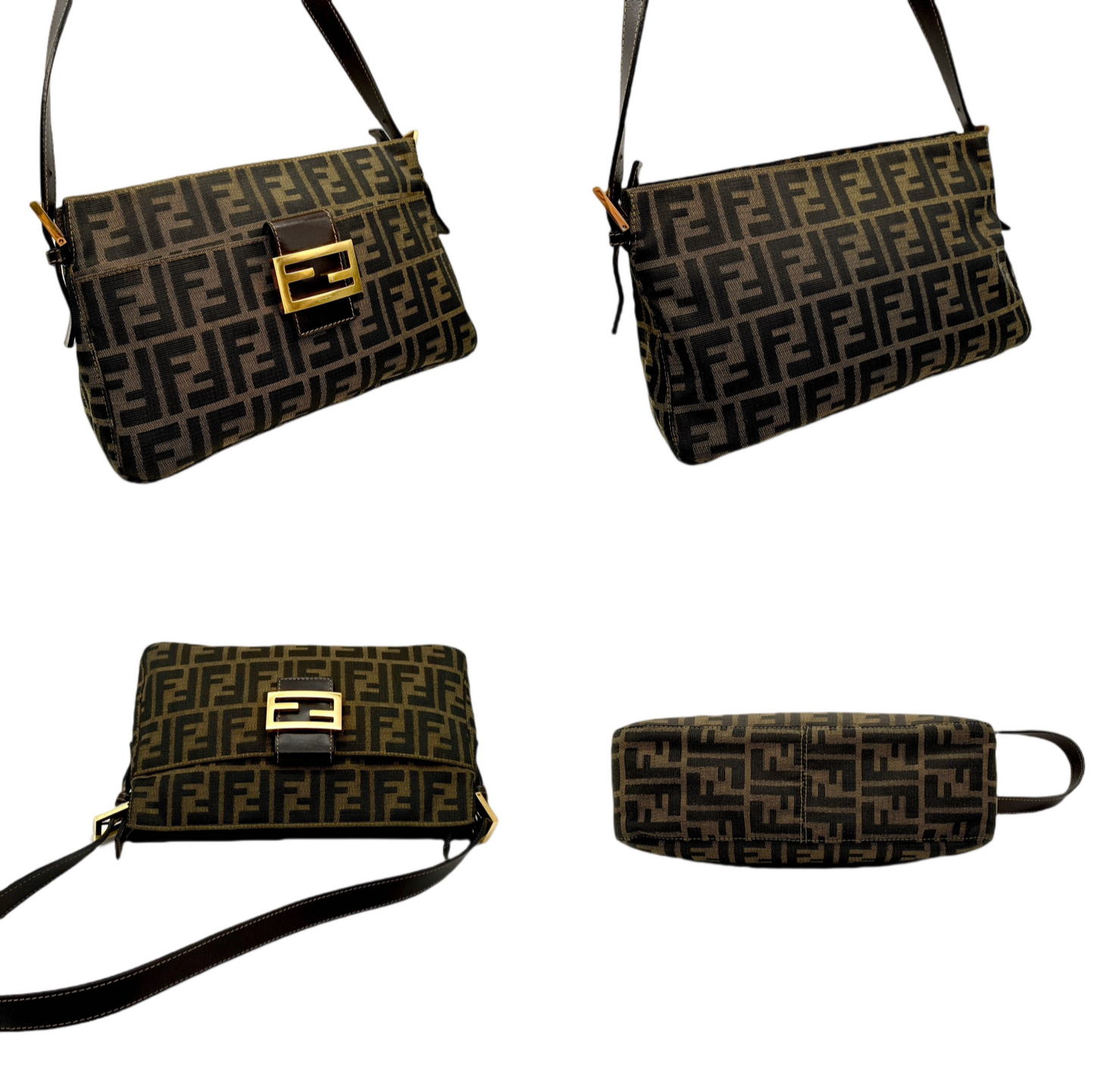 AUTH FENDI Sukka V 型妈妈包 单肩包