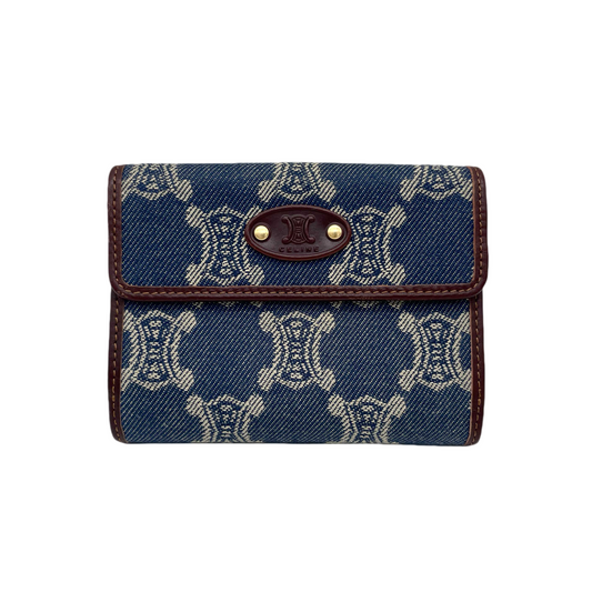 CELINE Macadam Denim Wallet