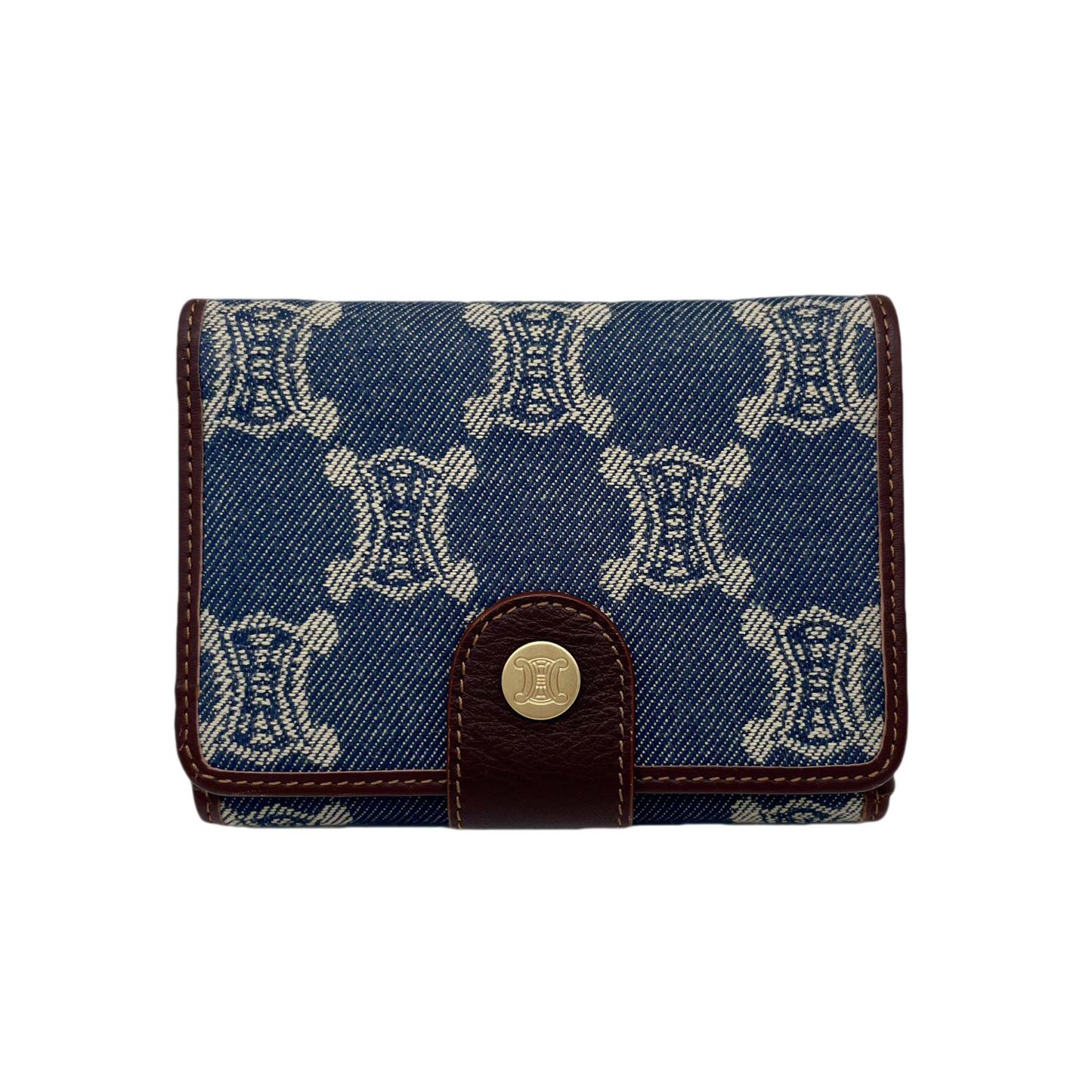 CELINE Macadam Denim Wallet