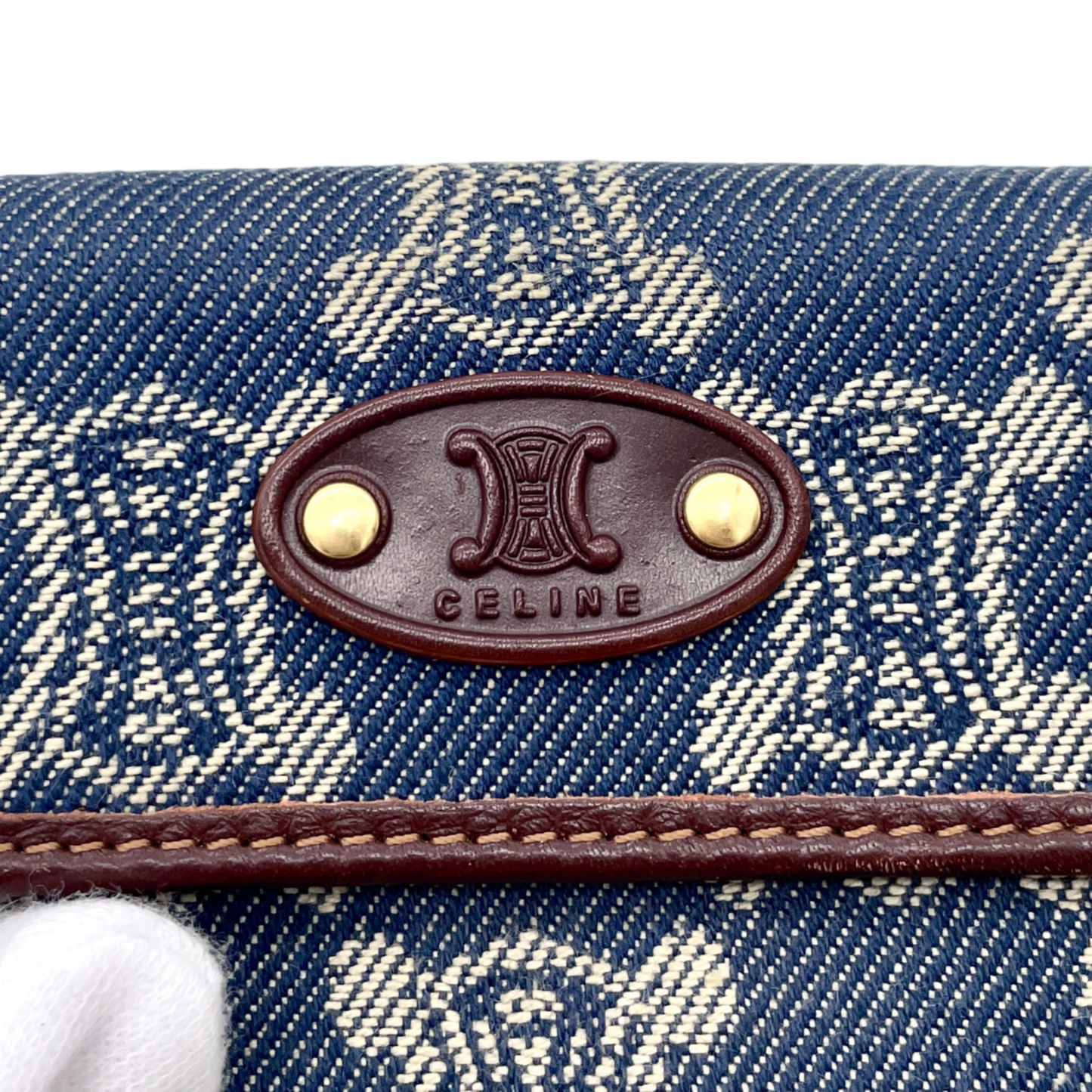 CELINE Macadam Denim Wallet