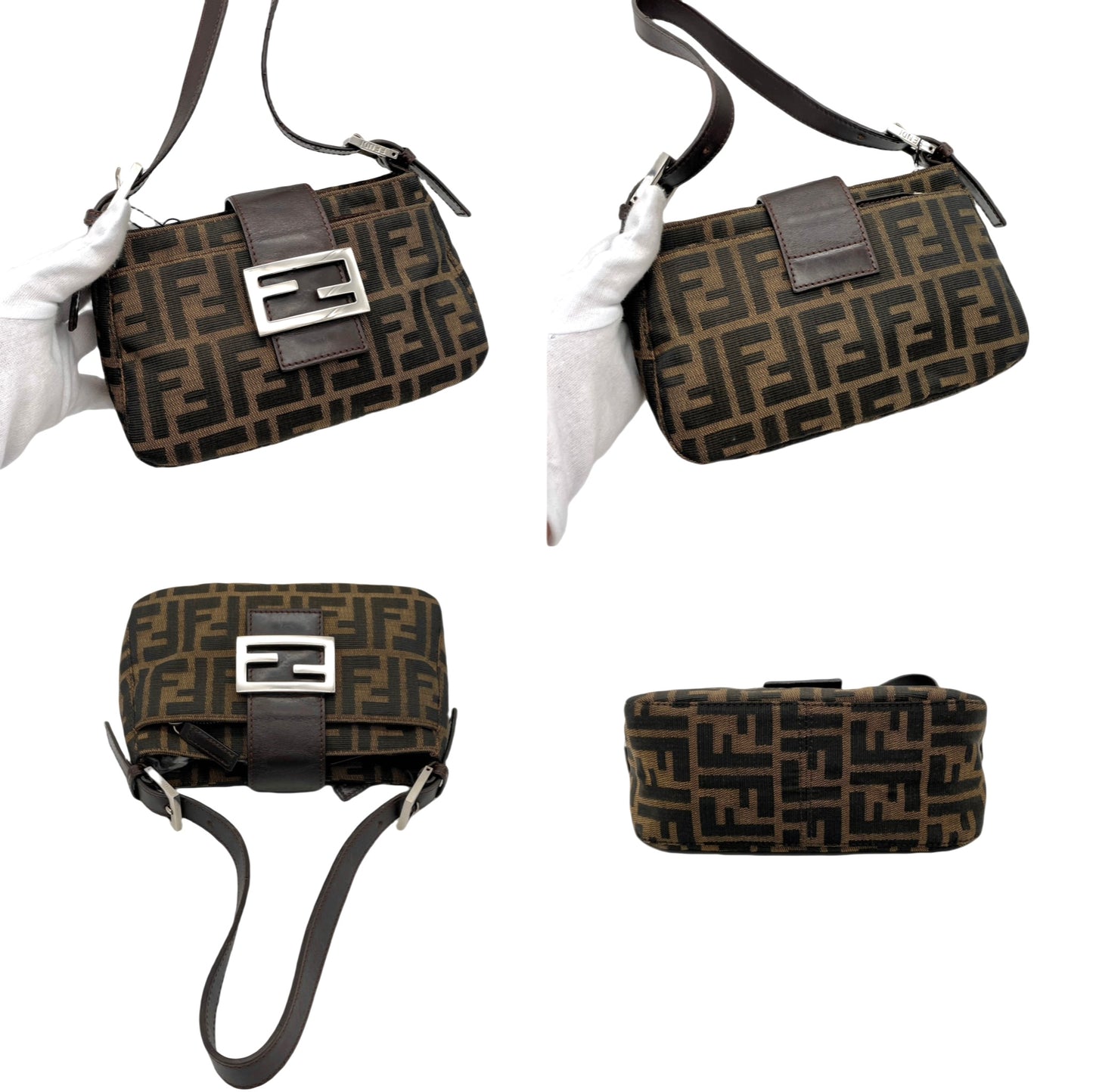 AUTH FENDI Sukka V 型妈妈包 单肩包