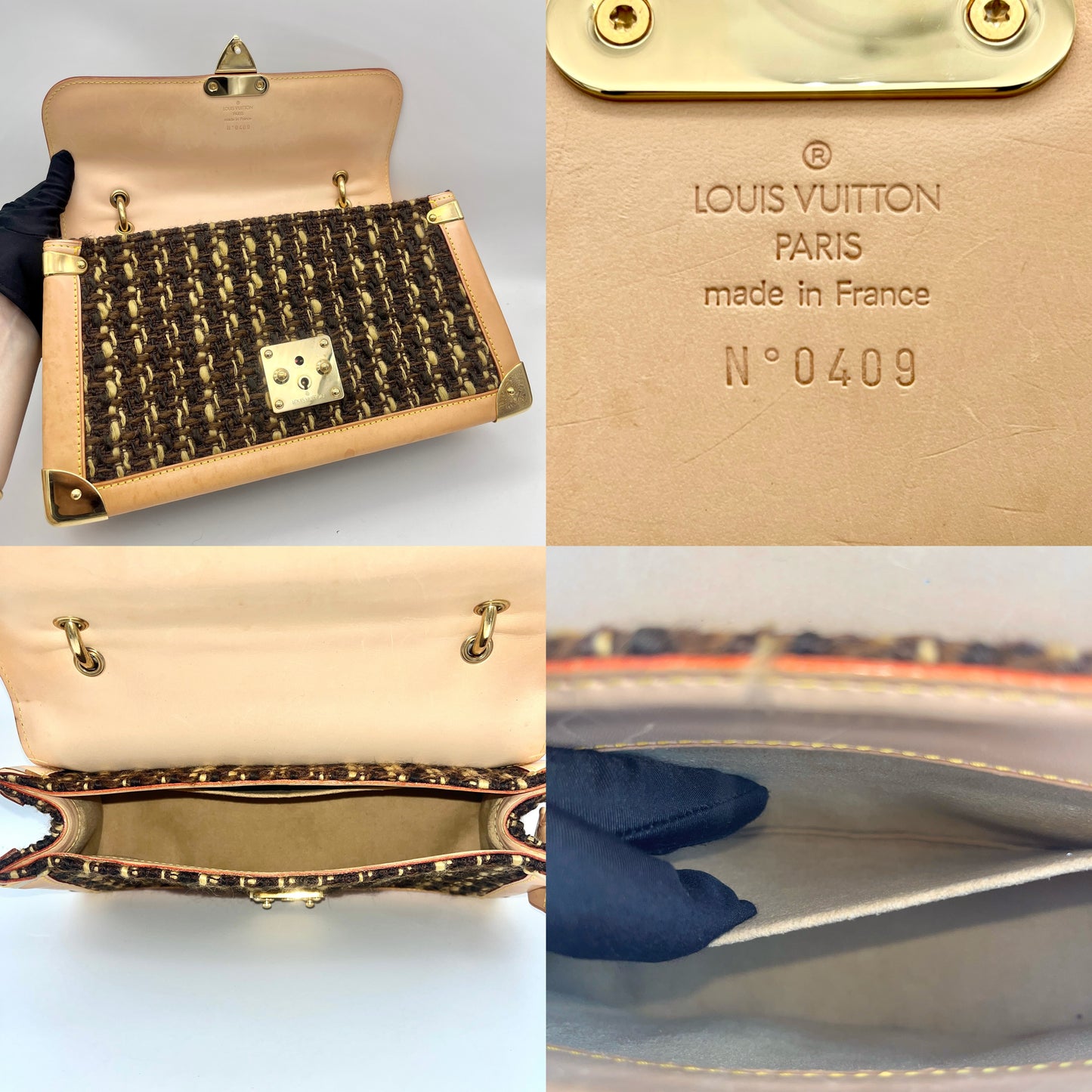 LOUIS VUITTON Monogram Tweedy M92820 限量 0409/1000 2003 秋冬系列