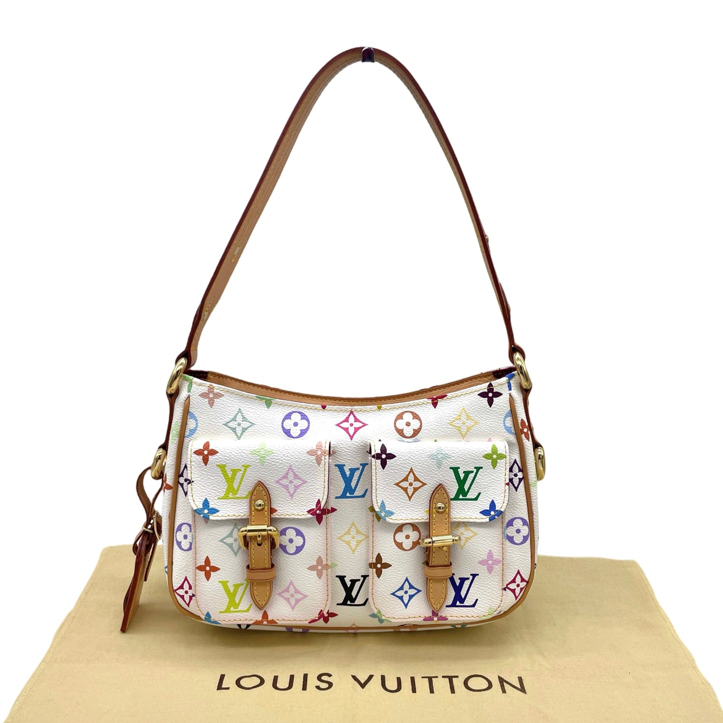 LOUIS VUITTON ﾓﾉｸﾞﾗﾑ･ﾏﾙﾁｶﾗｰﾎﾜｲﾄ ﾛｯｼﾞPM M40053