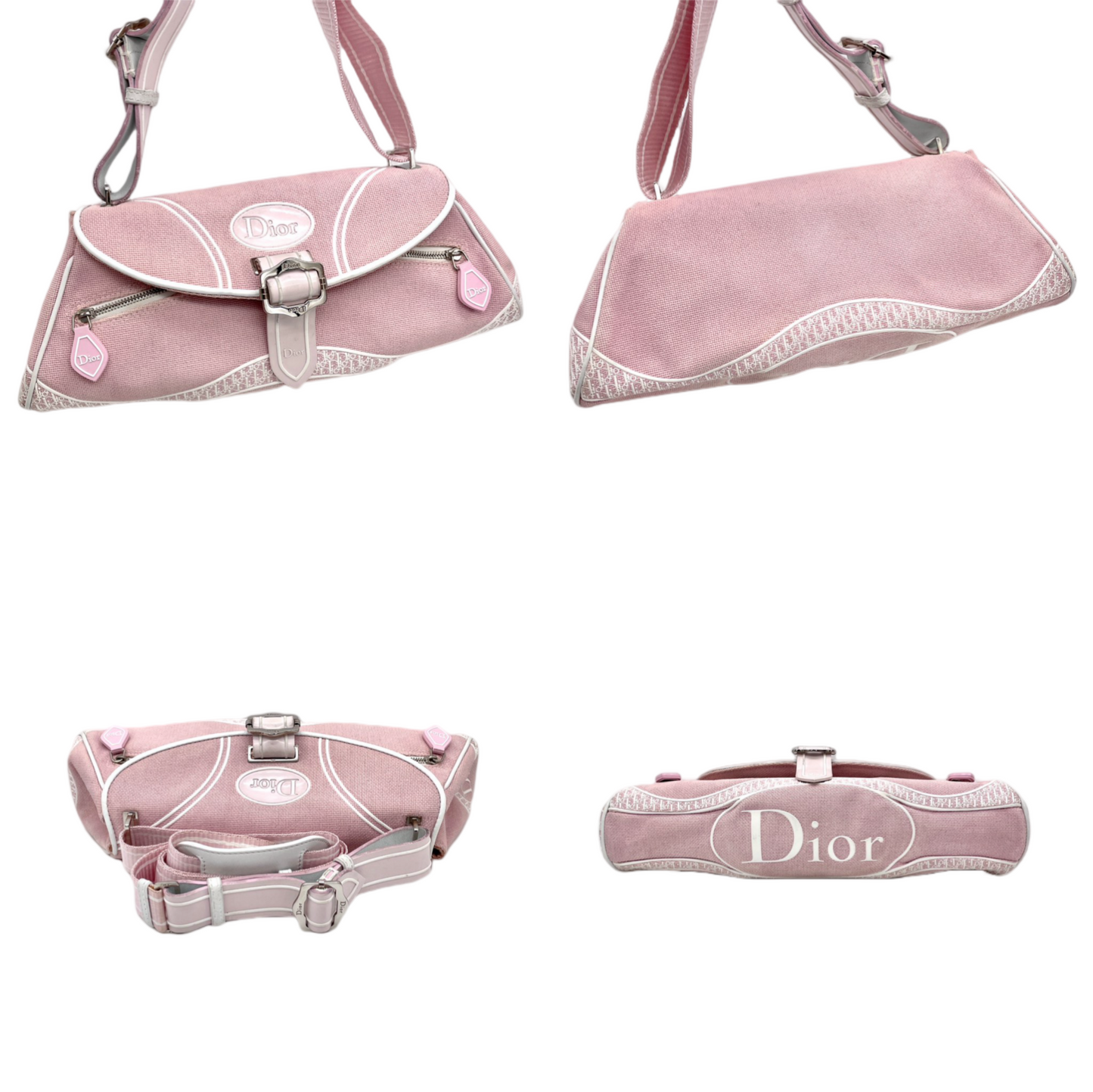 RARE☆☆☆☆☆CHRISTIAN DIOR DIOR Y2K style pink cross body shoulder bag