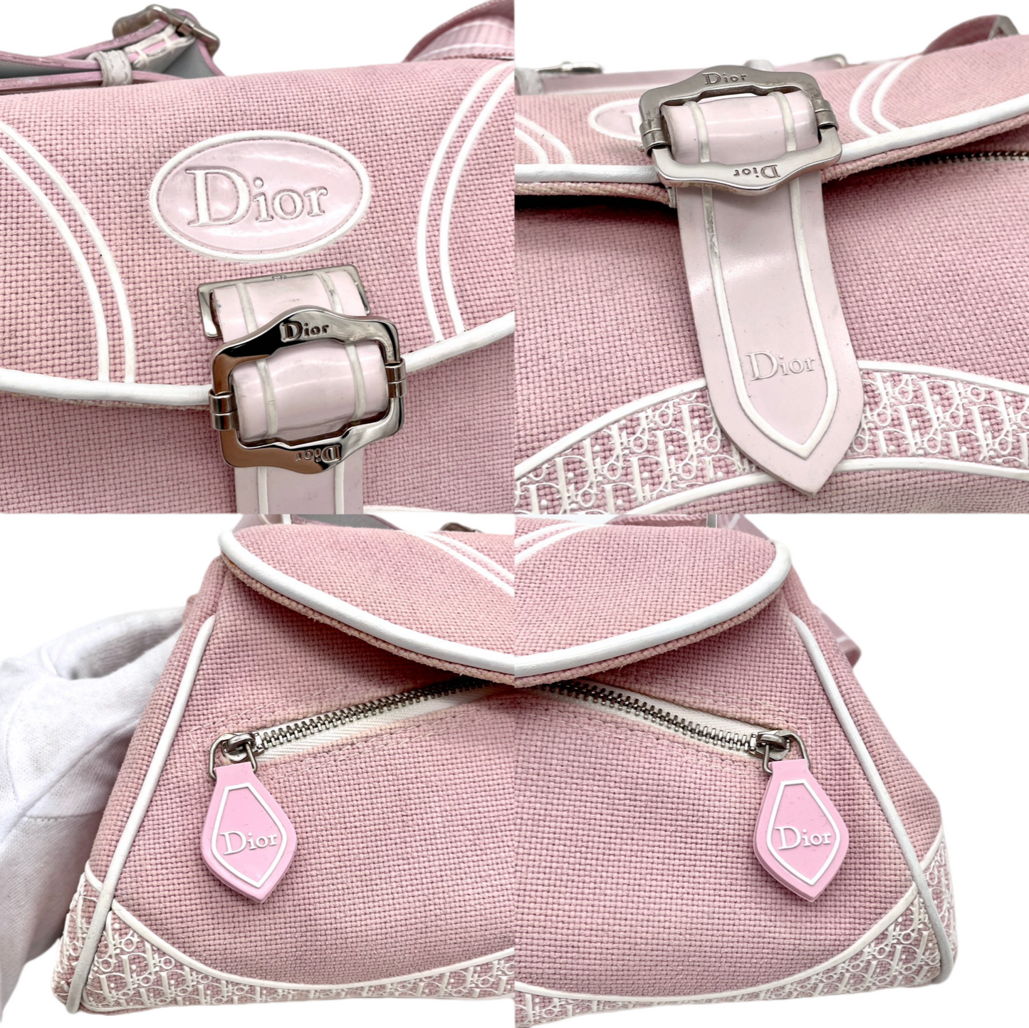 RARE☆☆☆☆☆CHRISTIAN DIOR DIOR Y2K style pink cross body shoulder bag