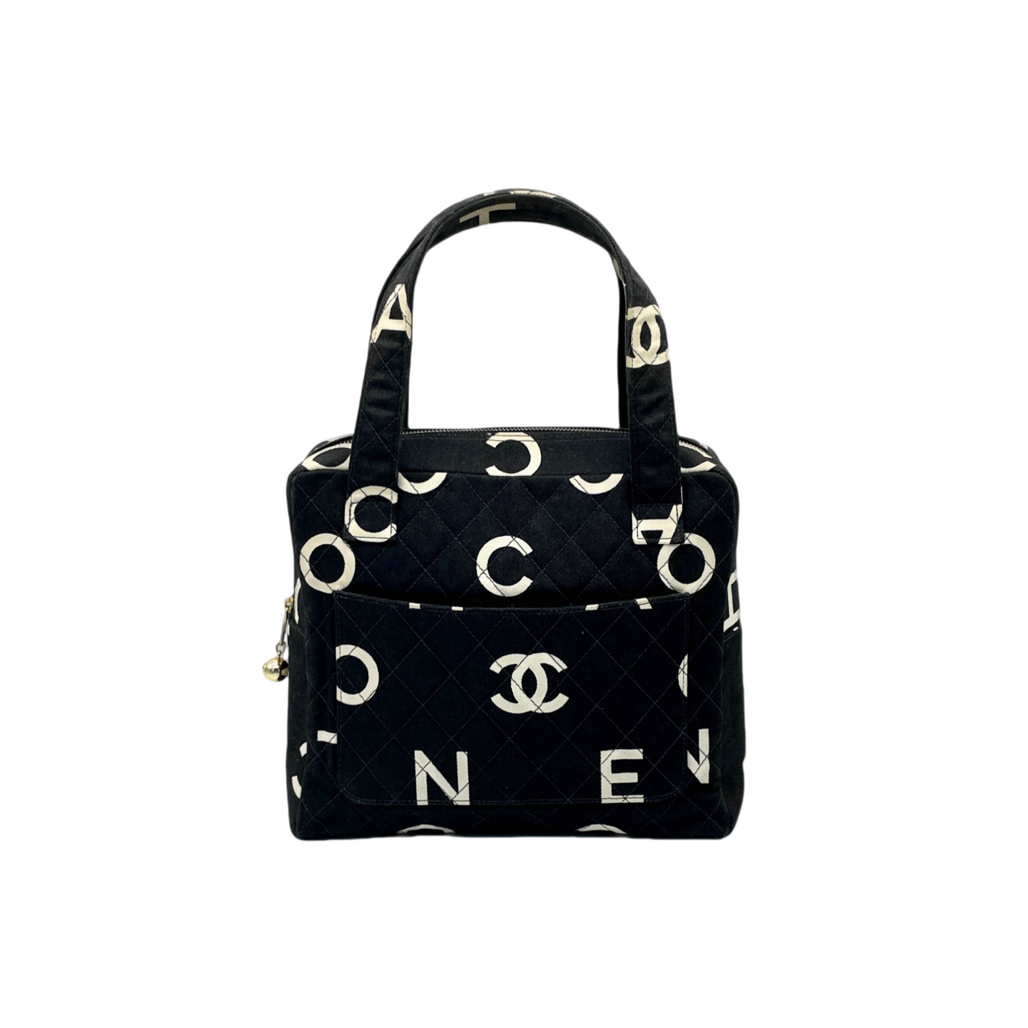 RARE☆☆☆CHANEL ｸﾞﾗﾌｨﾃｨﾛｺﾞ ﾊﾝﾄﾞﾊﾞｯｸﾞ 95年SSｺﾚｸｼｮﾝ