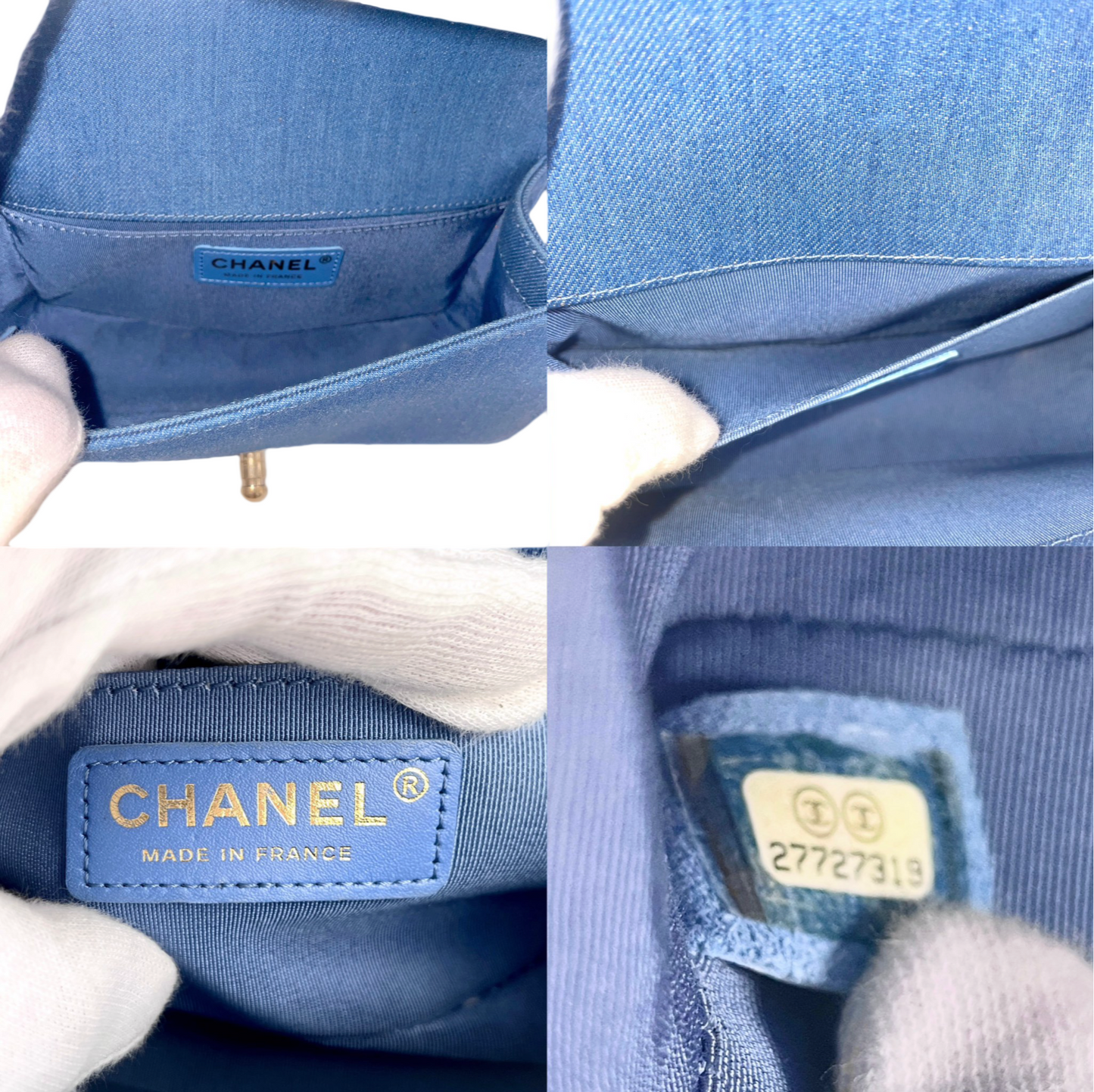 RARE☆☆☆CHANEL 牛仔全身链条单肩包 27 系列