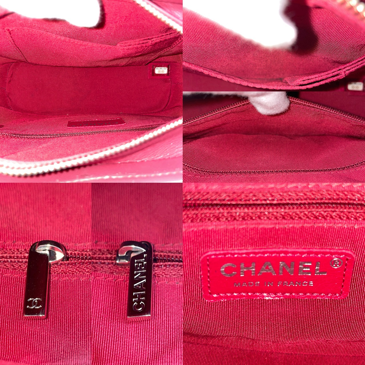 RARE☆☆☆CHANEL 2016 Gabrielle de Chanel Paris Cosmopolite 2016/17 Métiers d’art Show Tweed Mini Double Chain Shoulder Bag Red & Gold