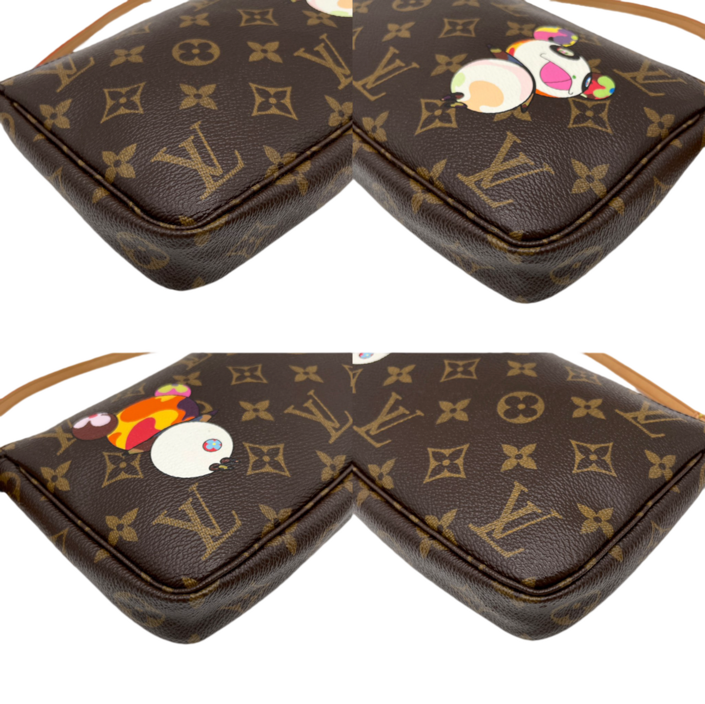 RARE☆☆☆LOUIS VUITTON Monogram Panda Pochette Accessory Wallet M51981