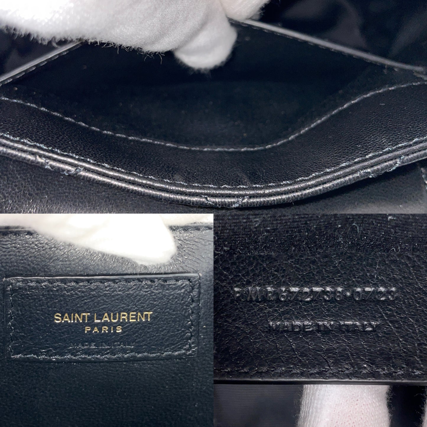 YSL Norita Line Ramskin Chain Shoulder Bag