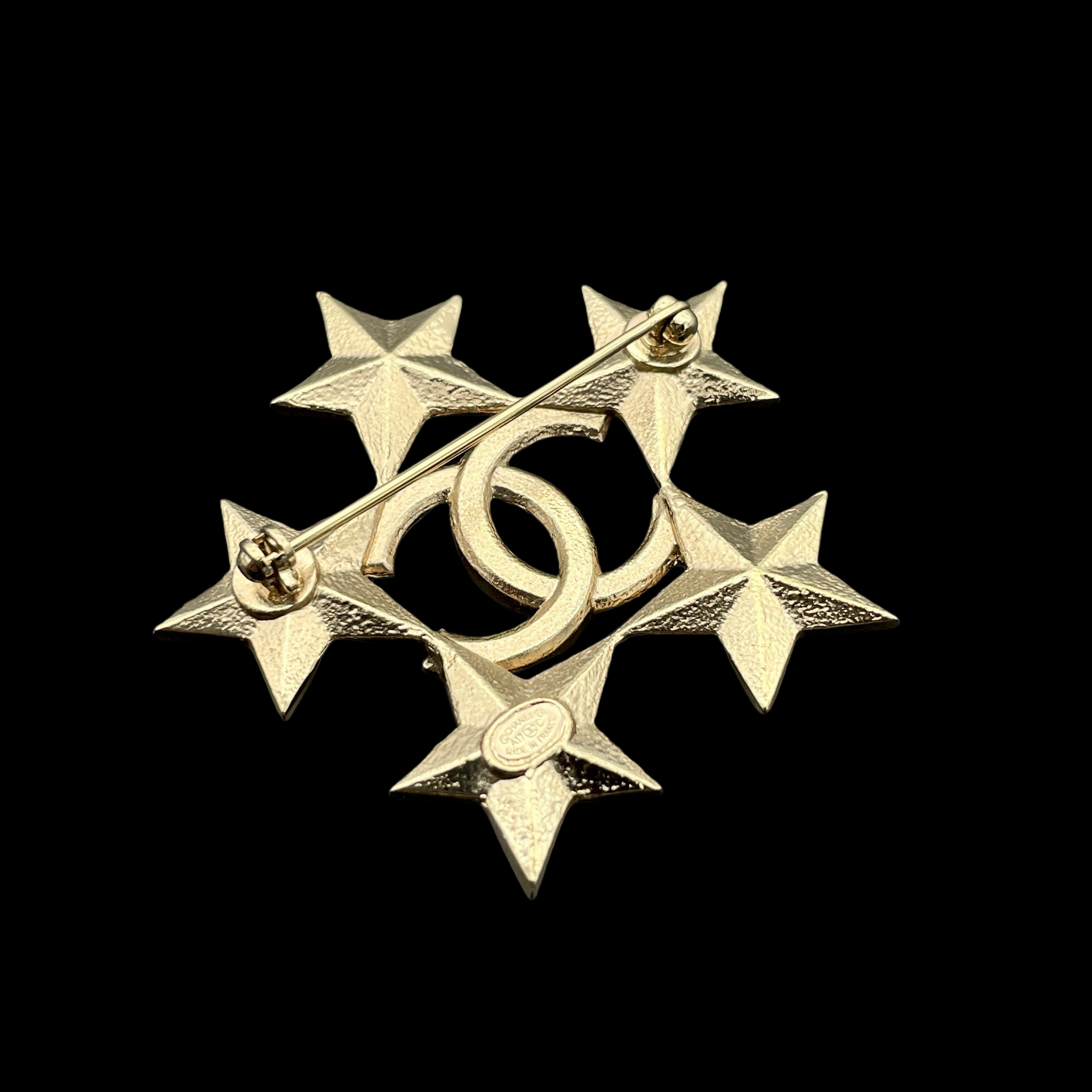 CHANEL 星型ブローチ ブラック CHANEL25K 星モチーフ ブローチ 可愛い