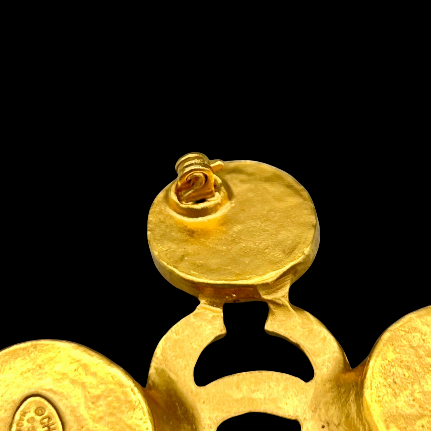 RARE☆CHANEL Coco Mark Color Stone Brooch 95A