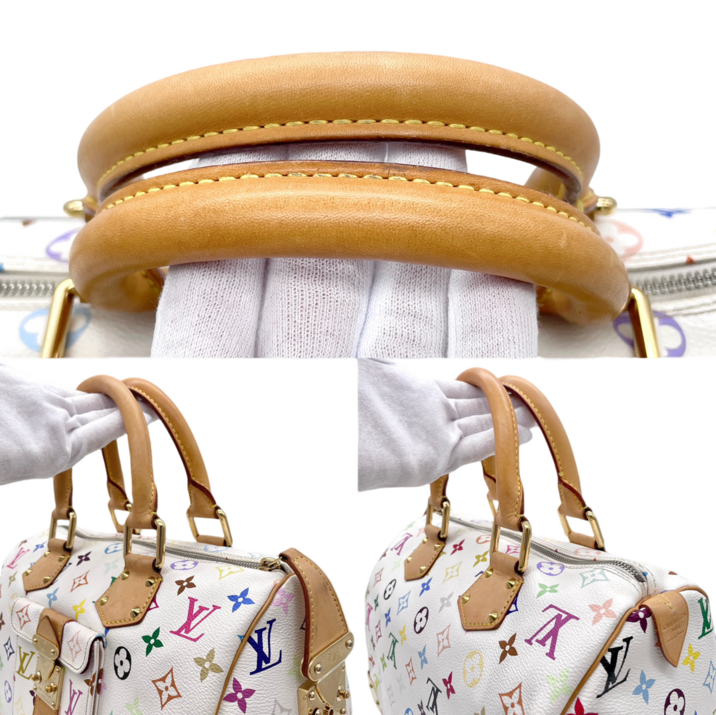 LOUIS VUITTON ﾓﾉｸﾞﾗﾑ･ﾏﾙﾁｶﾗｰ ﾎﾜｲﾄ ｽﾋﾟｰﾃﾞｨ M92643