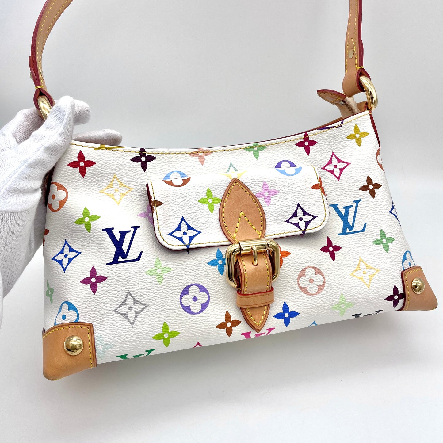 LOUIS VUITTON Monogram Multicolor White Eliza Bronze M40098