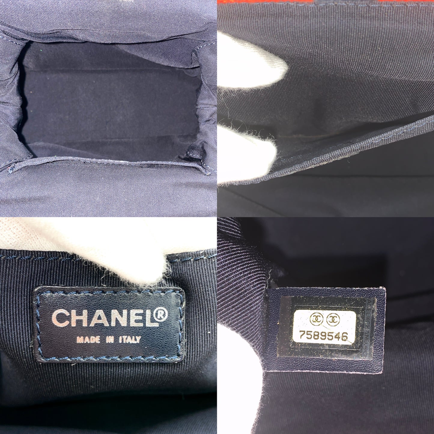 RARE☆☆☆☆AUTH 二手 CHANEL 山茶花帆布塑料链条单肩包