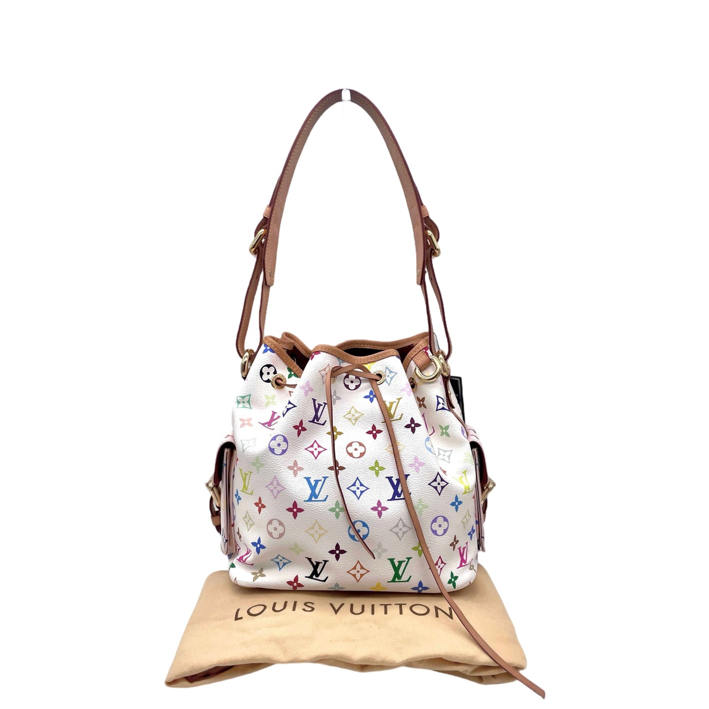 RARE☆☆☆LOUIS VUITTON Monogram Multicolor White Petit Noe