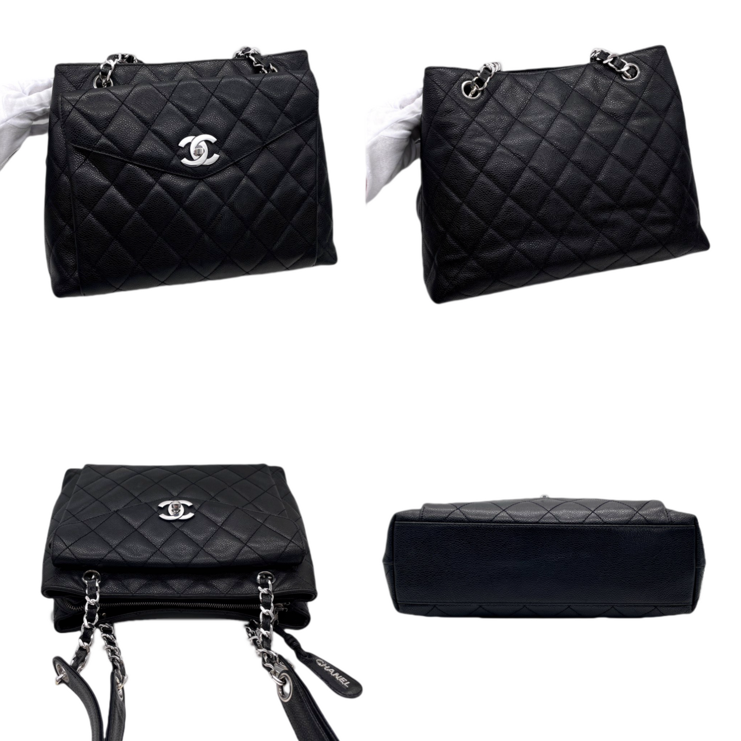 CHANEL Matelasse Coco Mark Chain Shoulder Tote Bag