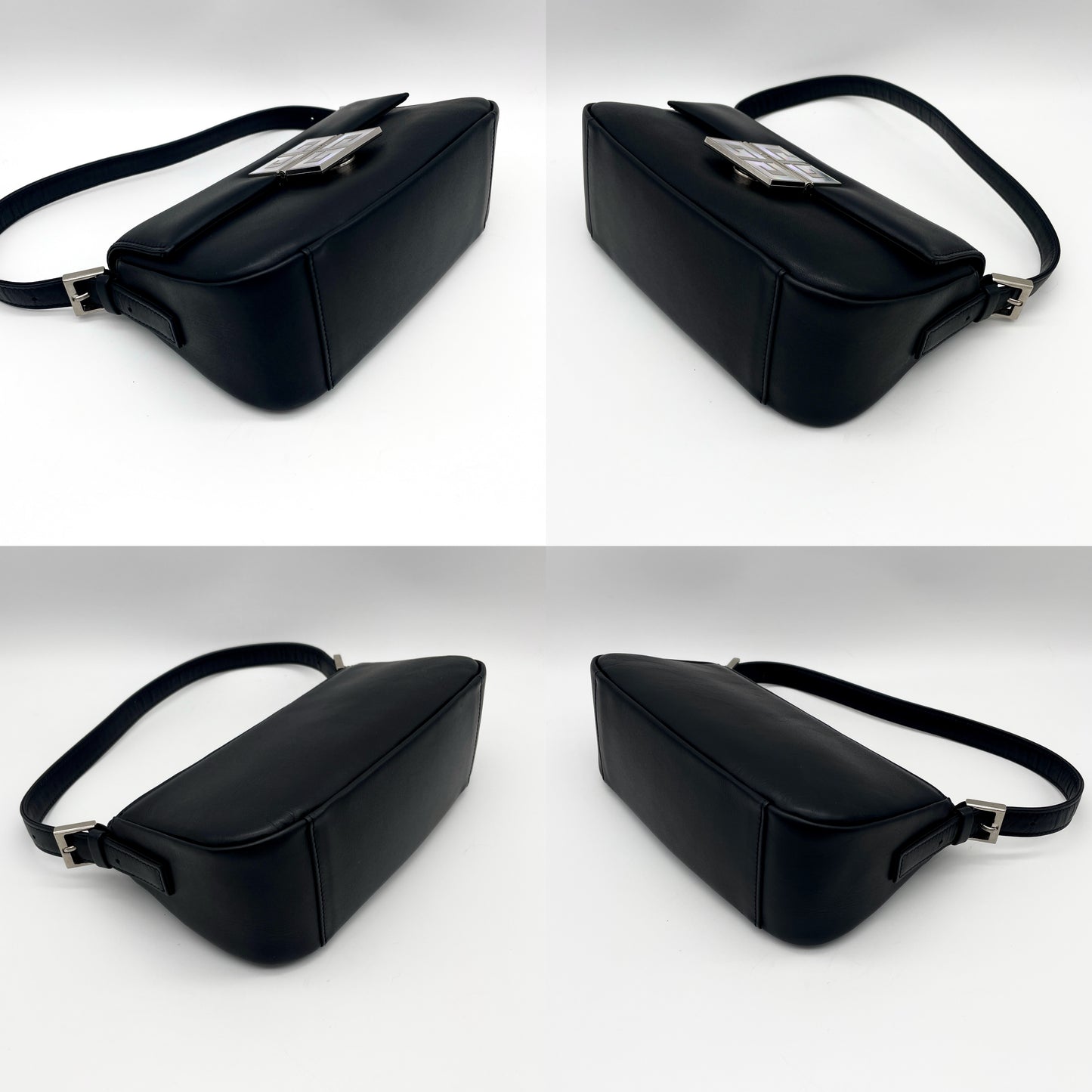 RARE☆☆GIVENCHY Leather Mamma Bucket Bag in Black