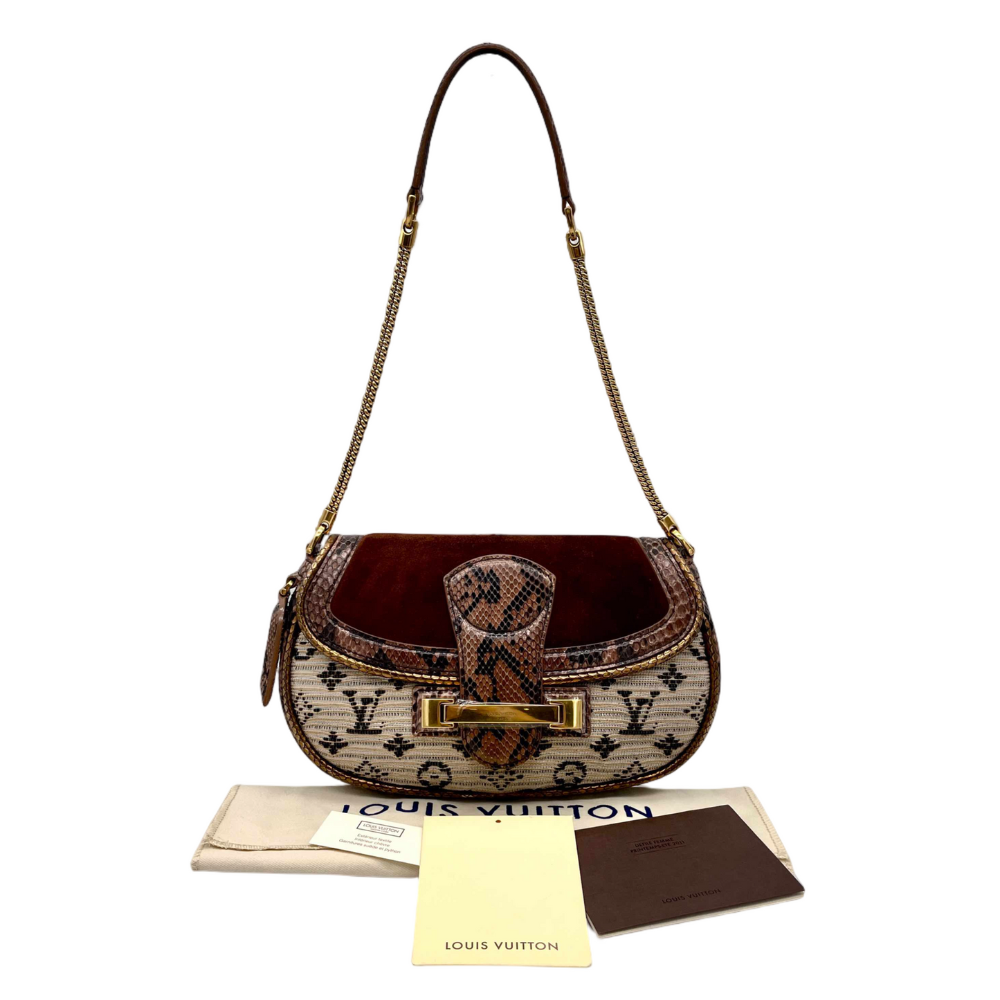 RARE☆☆☆☆☆☆LOUIS VUITTON Monogram Empire Le Vin Marron N91108 Chain Shoulder Bag/2011SS