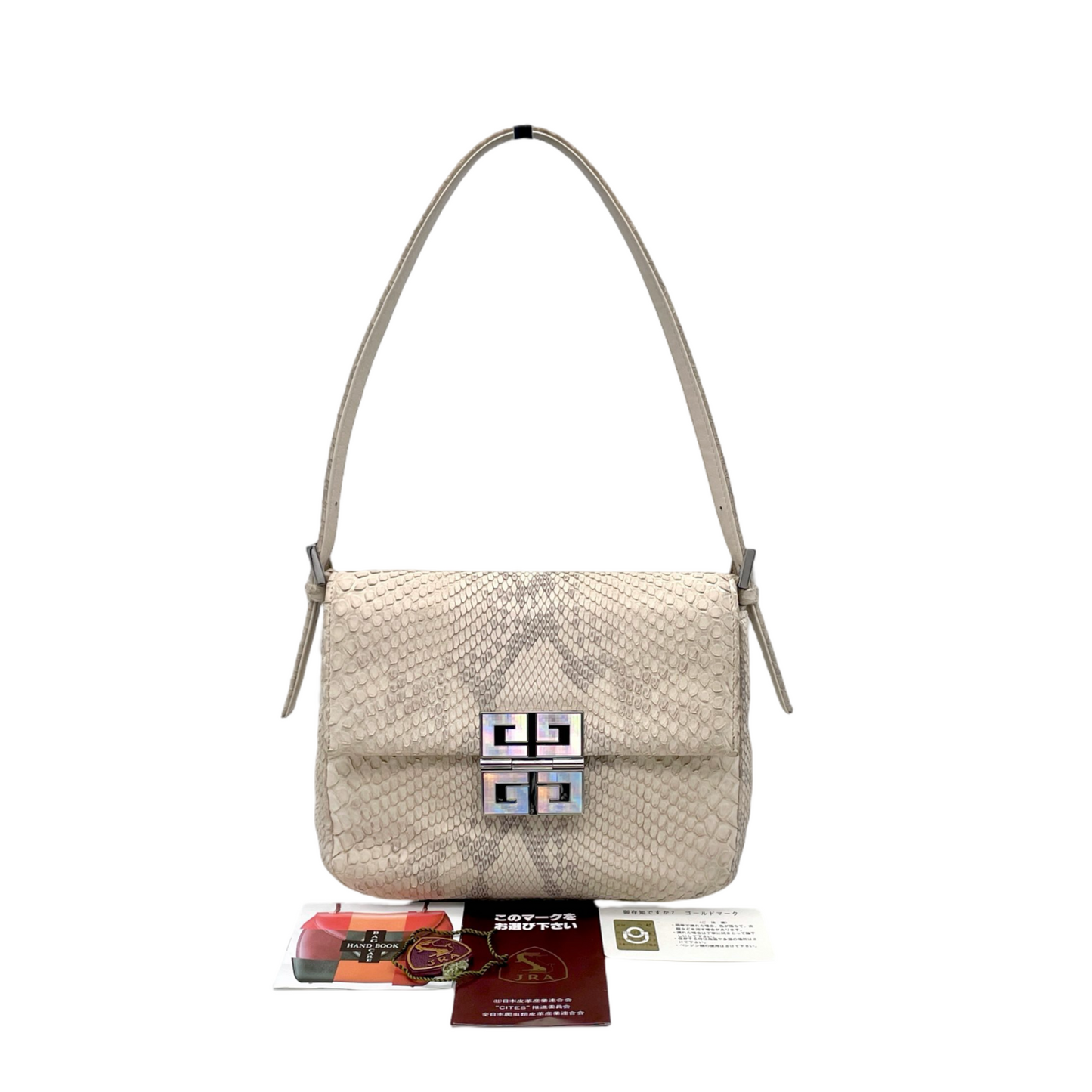 GIVENCHY Python Mini Manma Bucket Shoulder Bag