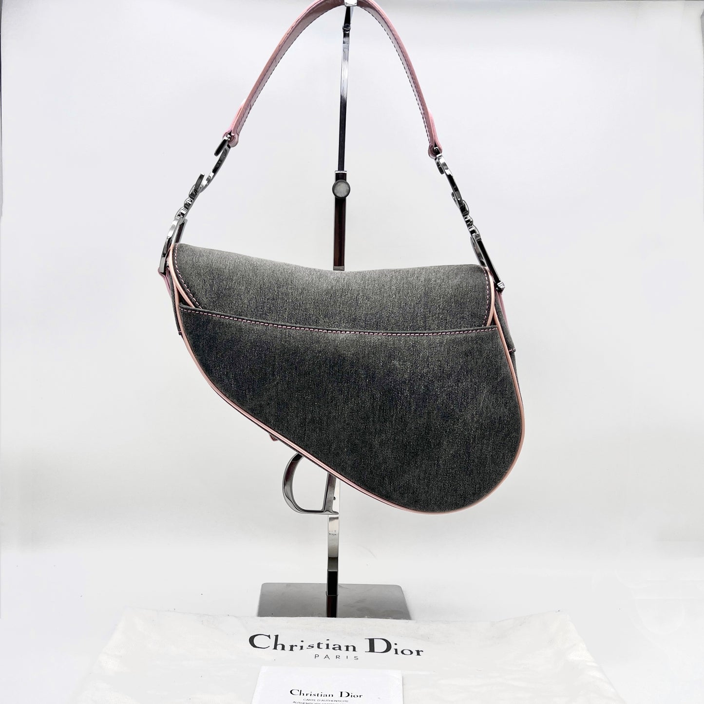 RARE☆☆☆Christian Dior saddle bag denim