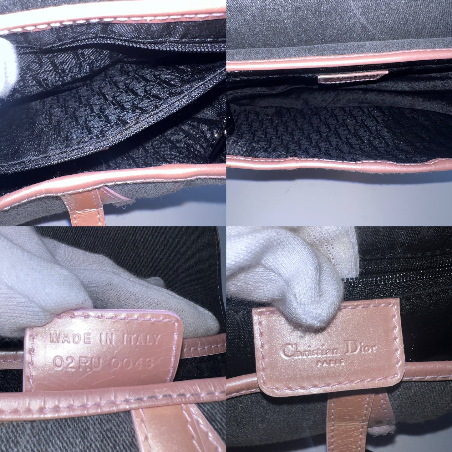 RARE☆☆☆Christian Dior saddle bag denim