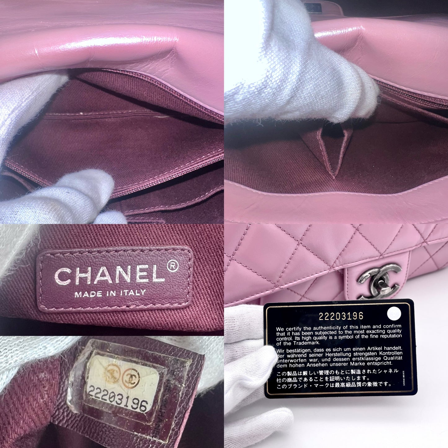 RARE☆☆☆AUTH Pre-owned CHANEL 31 RUE CAMBONﾏﾄﾗｯｾ ﾀｰﾝﾛｯｸ Wﾁｪｰﾝｼｮﾙﾀﾞｰﾊﾞｯｸﾞ