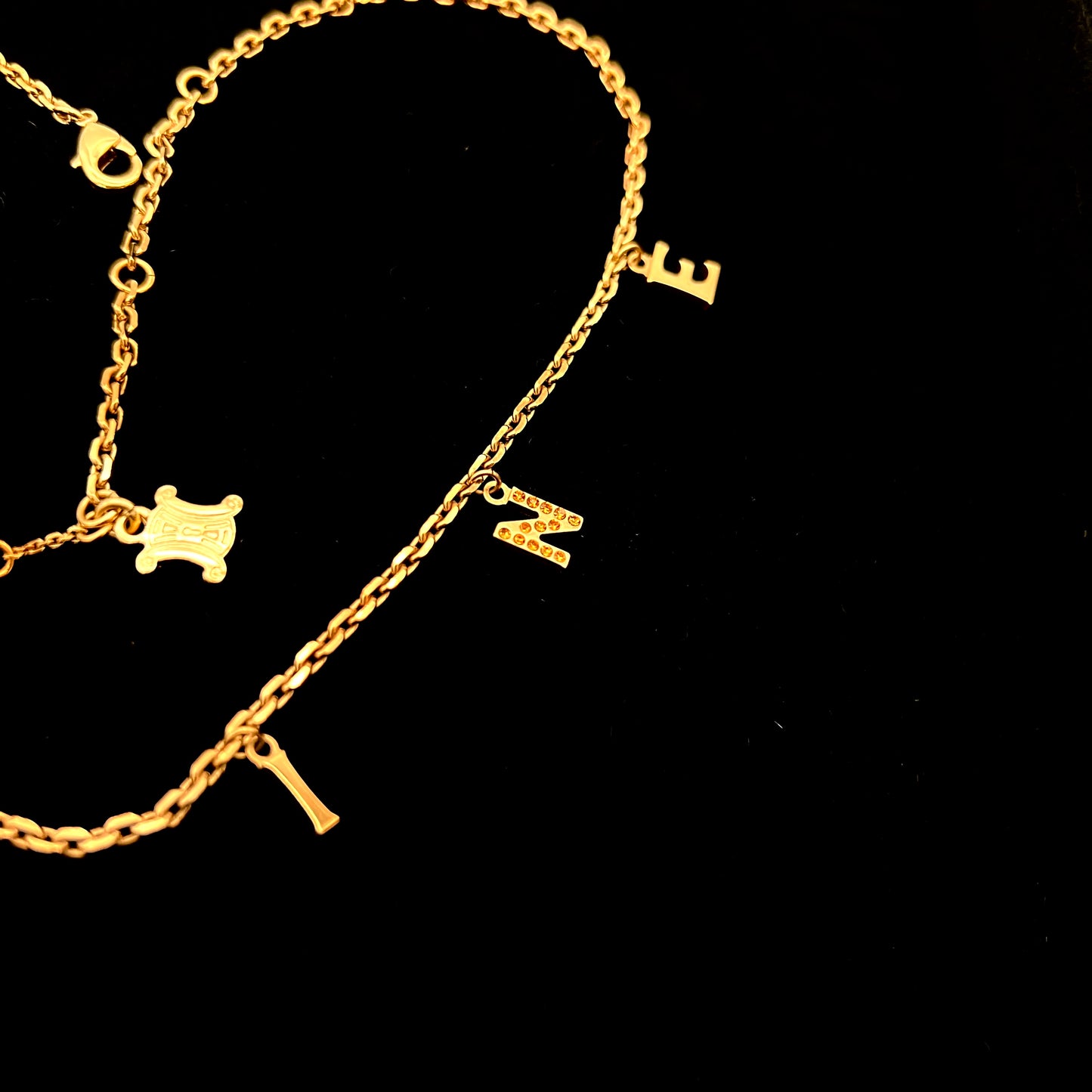 RARE☆☆☆CELINE CELINE Pendant Necklace Gold