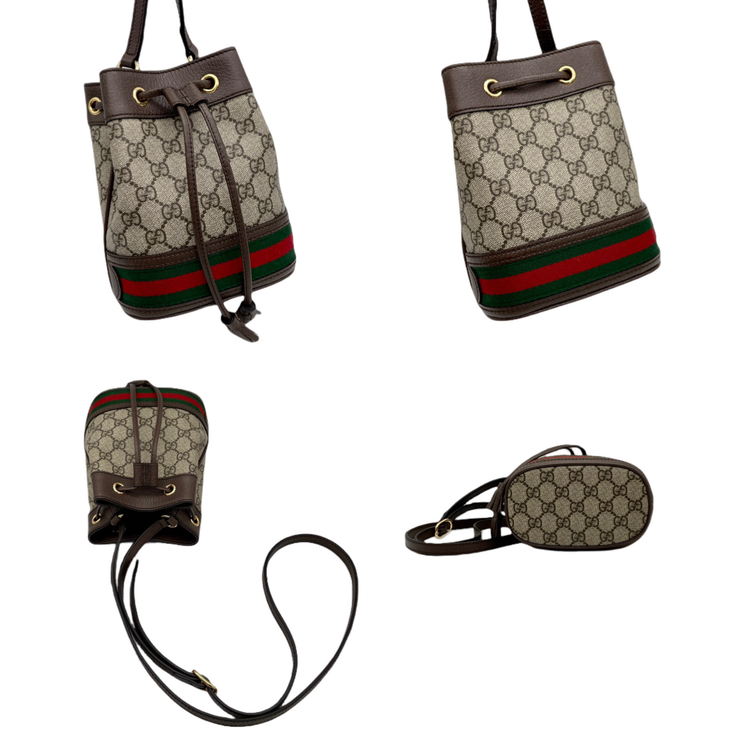 GUCCI ｵﾌｨﾃﾞｨｱ ﾐﾆ ﾊﾞｹｯﾄﾊﾞｯｸﾞ