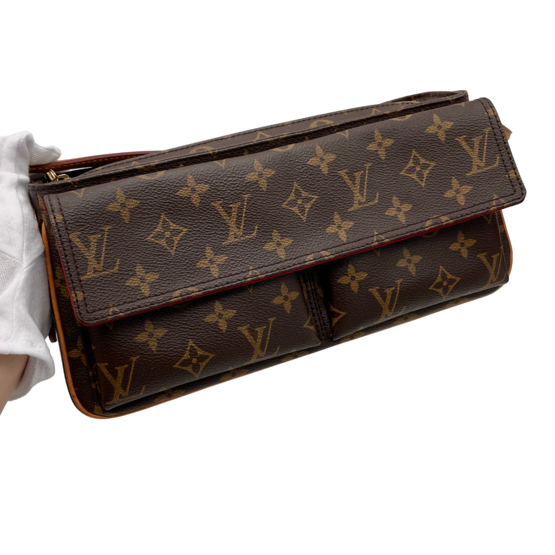 LOUIS VUITTON ﾓﾉｸﾞﾗﾑ ｳﾞｨﾊﾞ･ｼﾃMM ｼｮﾙﾀﾞｰﾊﾞｯｸﾞ