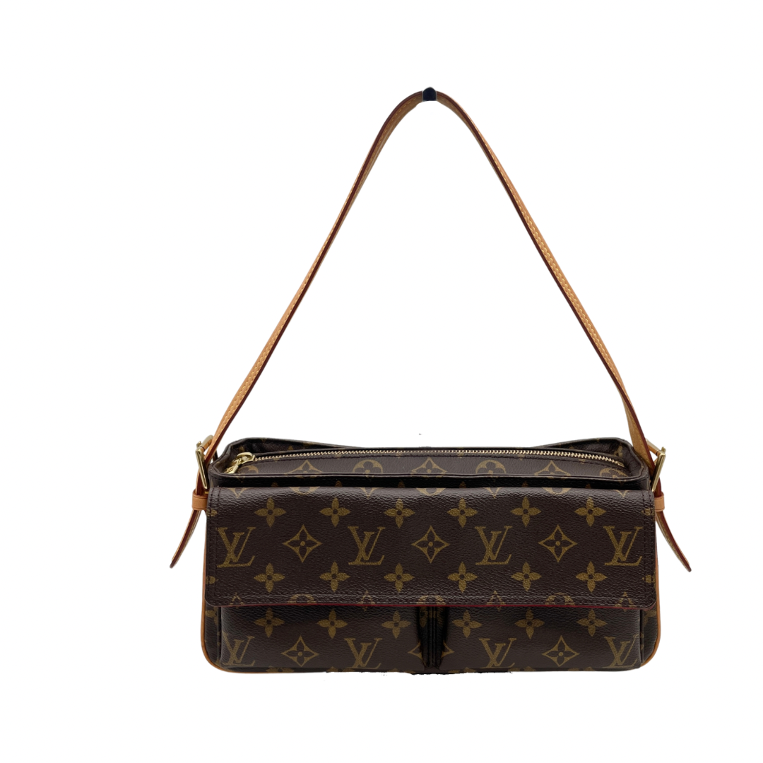 LOUIS VUITTON ﾓﾉｸﾞﾗﾑ ｳﾞｨﾊﾞ･ｼﾃMM ｼｮﾙﾀﾞｰﾊﾞｯｸﾞ