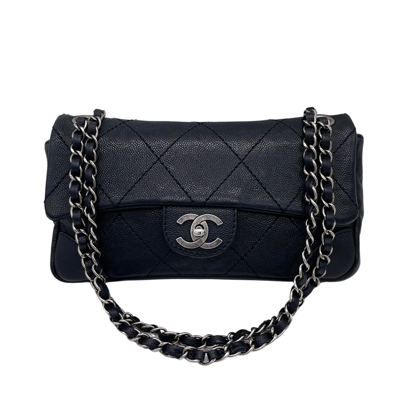 CHANEL Matelasse Coco Mark Single Flap Chain Shoulder Bag